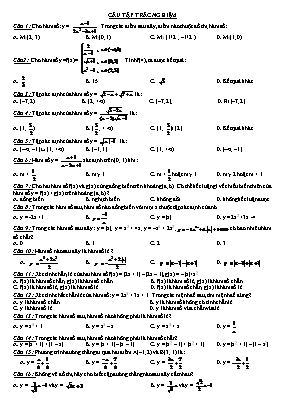 68 Câu tập trắc nghiệm môn Toán
